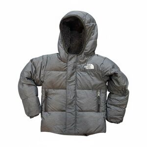 The North Face Charcoal Quilted Hooded Jacket
